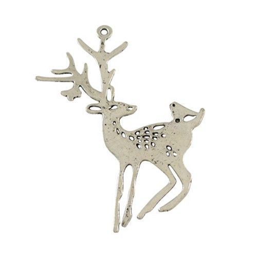 Charm Hirsch Silber (1x)