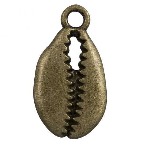 Charm Metall Kaurimuschel Bronze (1x)