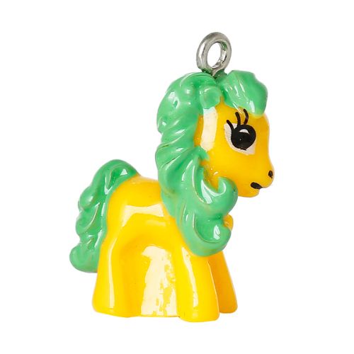 Charm Pferd/Pony gelb (1x)