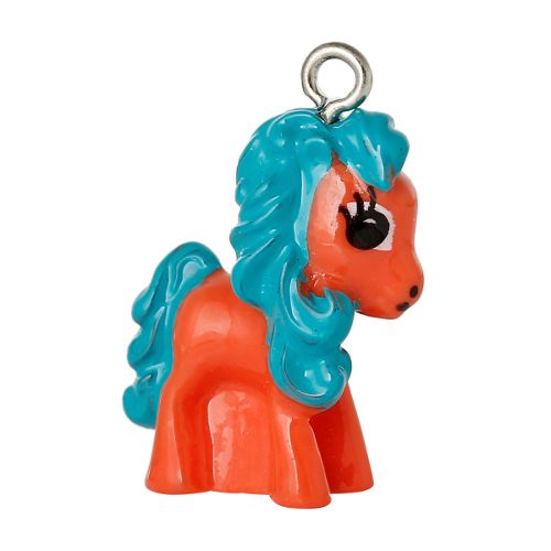 Charm Pferd/Pony Orange (1x)