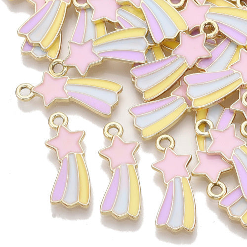 Charm Regenbogen mit Stern in Pastell