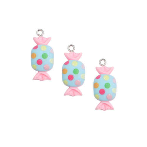 Charm Bonbon blau/rosa