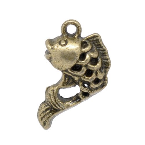 Charm Fisch Karpfen Bronze (1x)