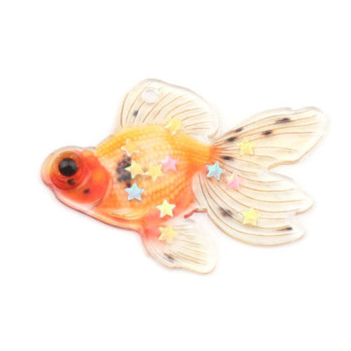 Charm Goldfisch mit Sternen (1x)