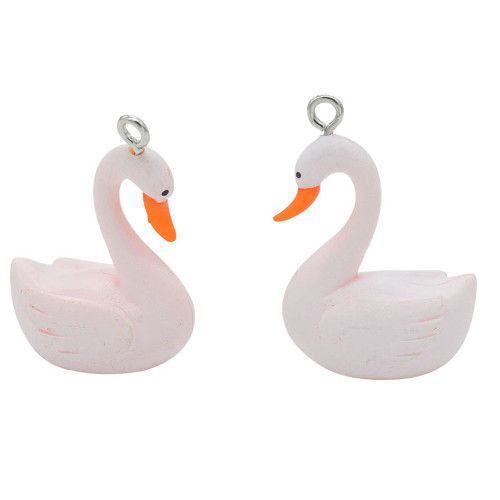 Charm Schwan hellrosa (1x)