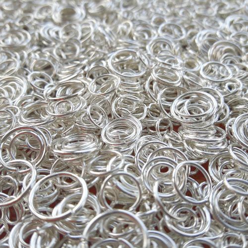 Biegering Mix Silber 4~10 mm (10gr/ca. 150x)