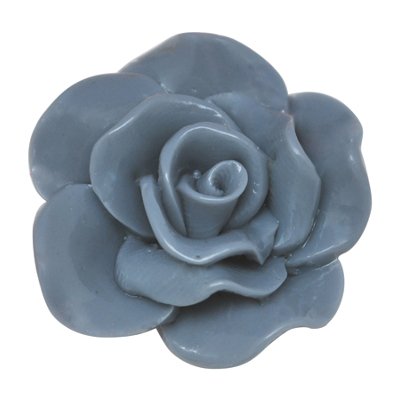 Rest Cabochon graue Blume (50x)