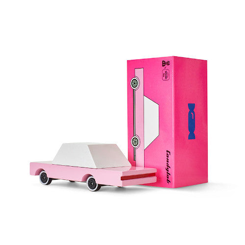 Holzauto rosa