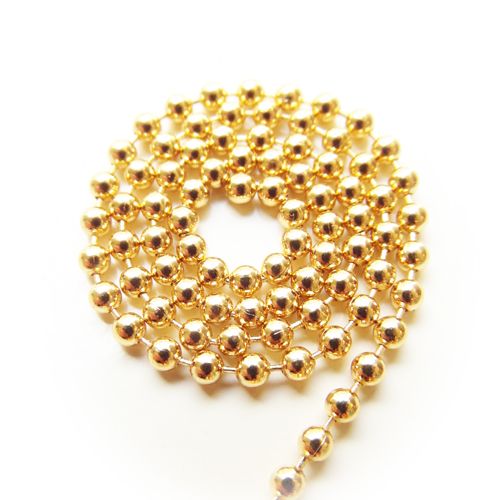 Ball chain goud 3 mm