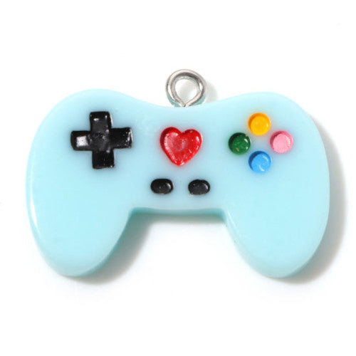 Charm Gamecontroller Hellblau