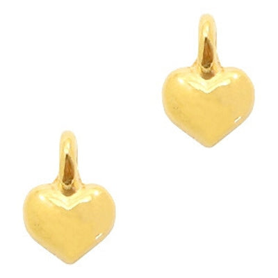 Charm DQ Mini Herz Gold (1x)