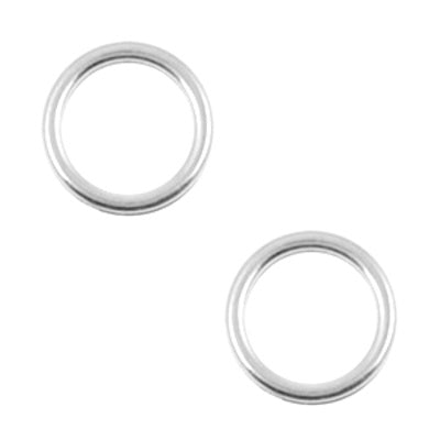 Dq Charm Kreis 12 mm Silber (1x)