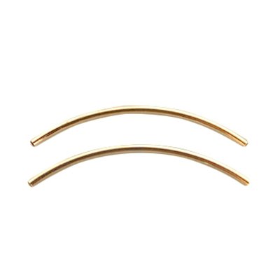 DQ Rohr/Röhrenperle 50 mm Gold (1x)