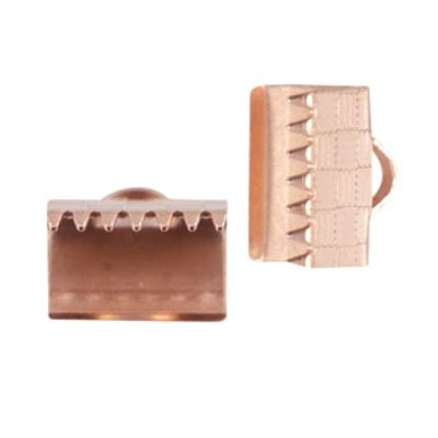 DQ Bandklemme 10 mm Roségold (2x)