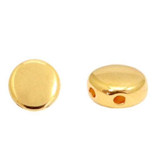 Duoperlen Dq-Metall Gold 6 mm (1x)