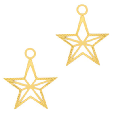 Charm Filigraner Stern Gold (1x)