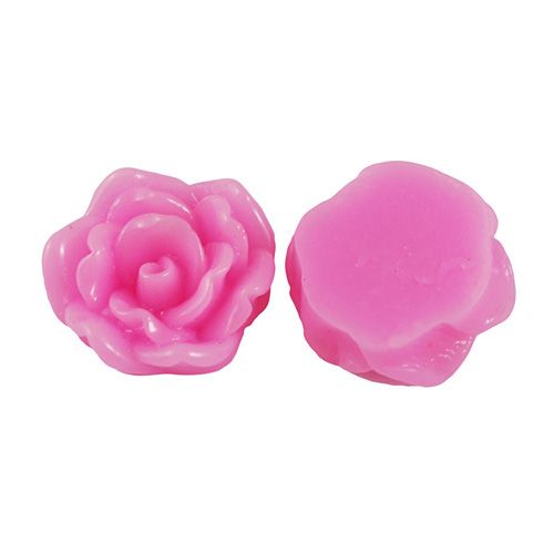 Cabochon rosa Blume II (8x)