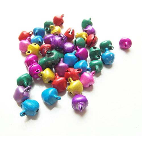 Gekleurde belletjes 12 mm (mix of kleur)