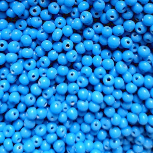 Glasperle blau 4 mm (50x)