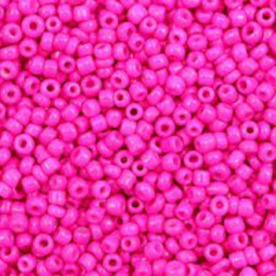 Glasperlen Rocailles 2 mm 12/0 Shocking Pink (10gr)