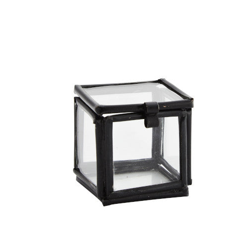 Glasbox Mini quadratisch schwarz