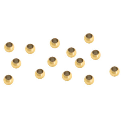 Quetschperlen Edelstahl Gold 2 mm (10x)