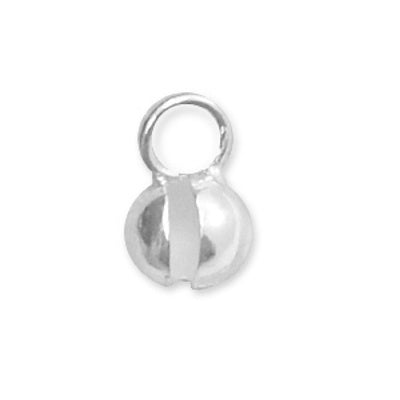 Quetschperlenversteck 3 mm mit Öse Sterling Silber (1x)