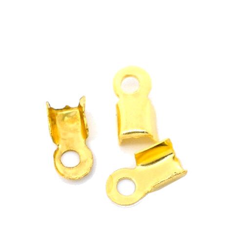 Kordelklemme Gold 6 x 3 mm (30x)