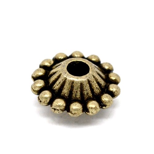 Laternenperle antik bronze 8 mm (5x) - Kopie