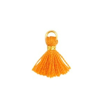 Minipinsel 1 cm orange/gold