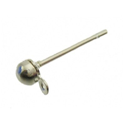 Oorbelsteker met oog zilver (p.p)