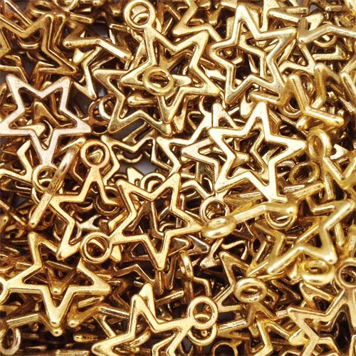 Open sterretje goud (10x)