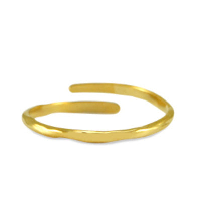 Ring aus Edelstahl Gold