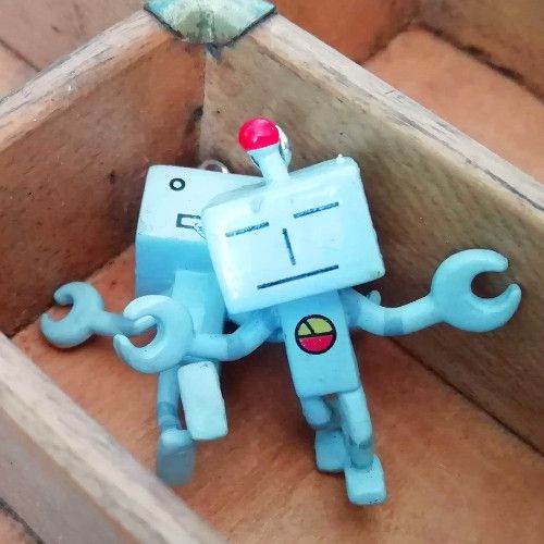 Charm grauer Roboter (1x)