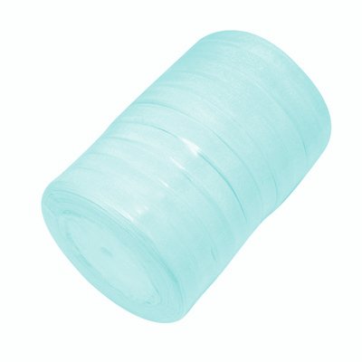 Restliche Rolle Organzaband Hellblau 6 mm (40 m)