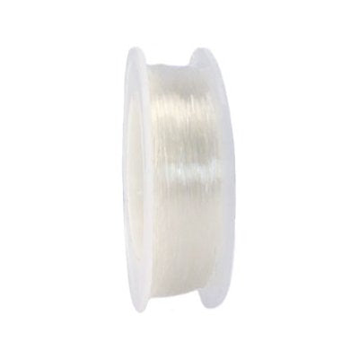 Transparant rond rijg elastiek 0,4 mm (14m)