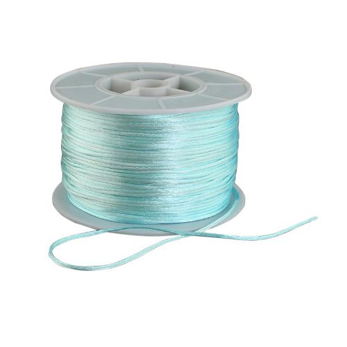 Satinschnur Hellblau 1 mm (5 Meter)