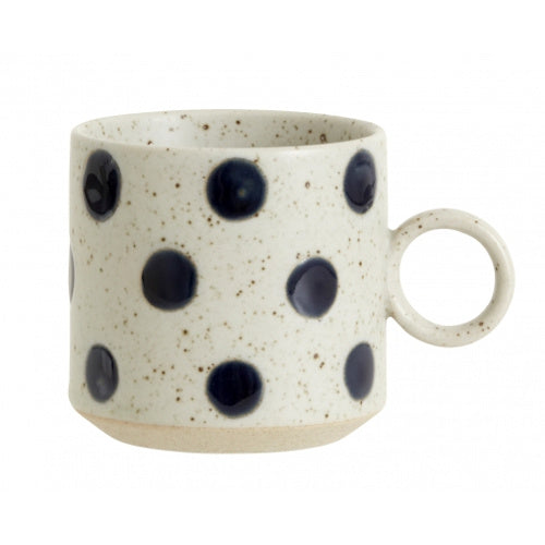 Tasse mit Ohren-Punkt sand/blau