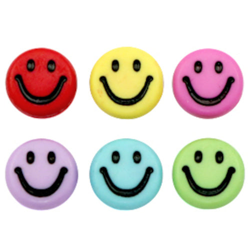 Smileyperlen Mix Acryl (20x)