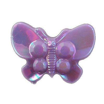 Lila Schmetterlingsperle (10x)