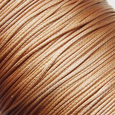 Waxkoord polyester 0,5 mm goudkleurig (5m)