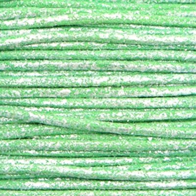 Baumwollwachsschnur 0,5 mm metallic grün (5m)