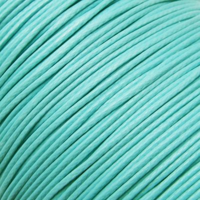 Waxkoord polyester 0,5 mm blauw/mint (5m)