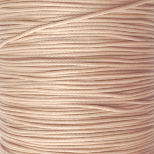 Wachsschnur Polyester 1 mm Sand (5m)