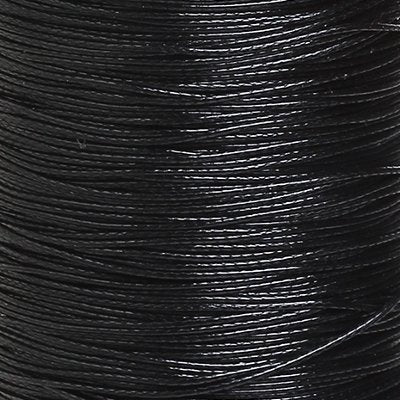 Wachsschnur Polyester schwarz 0,5 mm (5m)